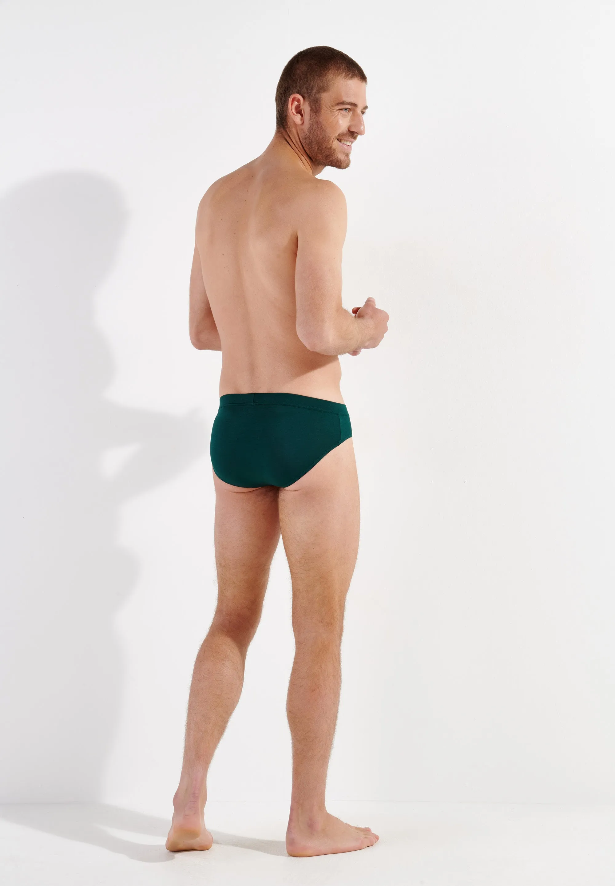 Tencel Soft Comfort Mini Briefs Ho1 | Dark Green 402464-00dg