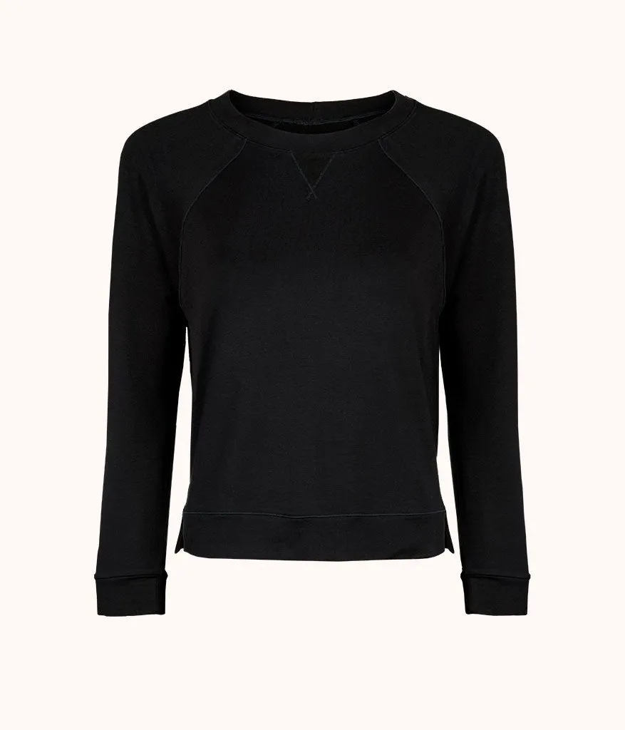 The Terry-Soft Sweatshirt: Jet Black