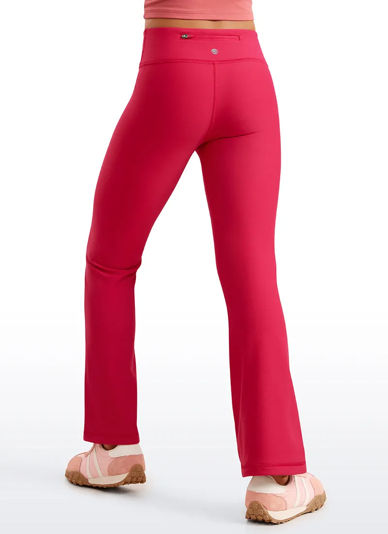 Thermal Fleece Lined Soft Girls Water Resistant Flare Leggings