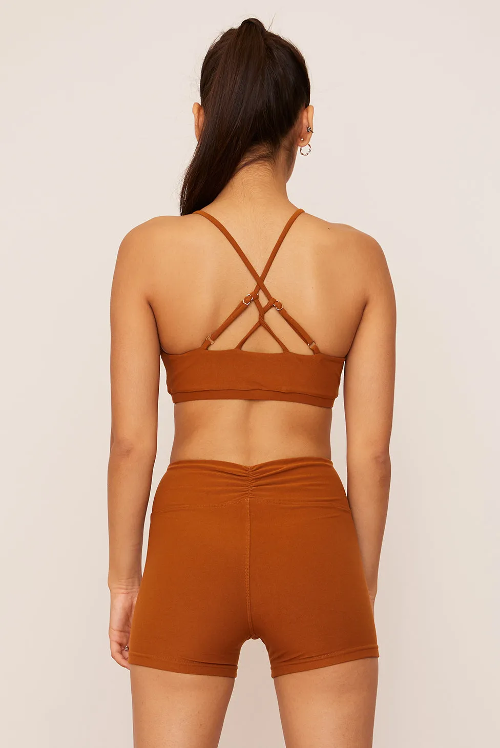 Turmeric Crossover High-Waisted Short