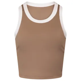 Womens Luna Crop Tank Clay - SU24