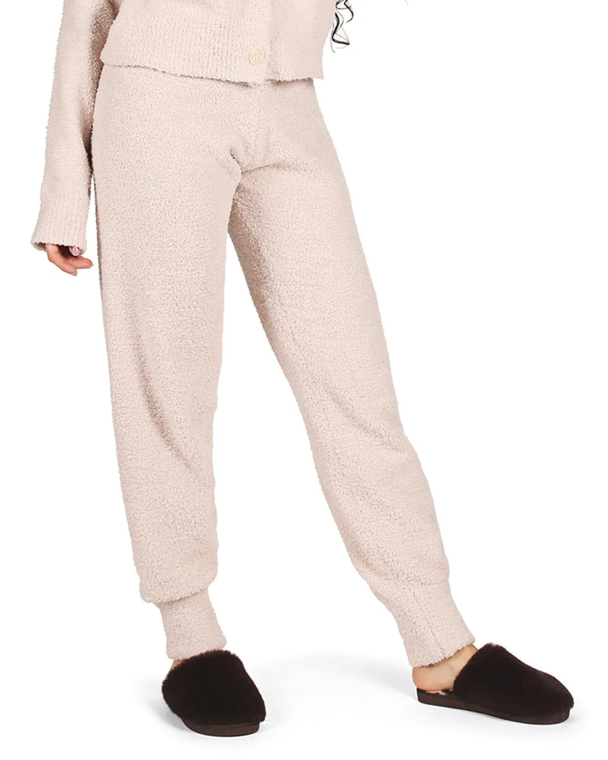 Women's Soft and Cozy Knit Casual Solid Jogger Pants